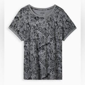 Torrid Marvel Avengers Roll Sleeve Top